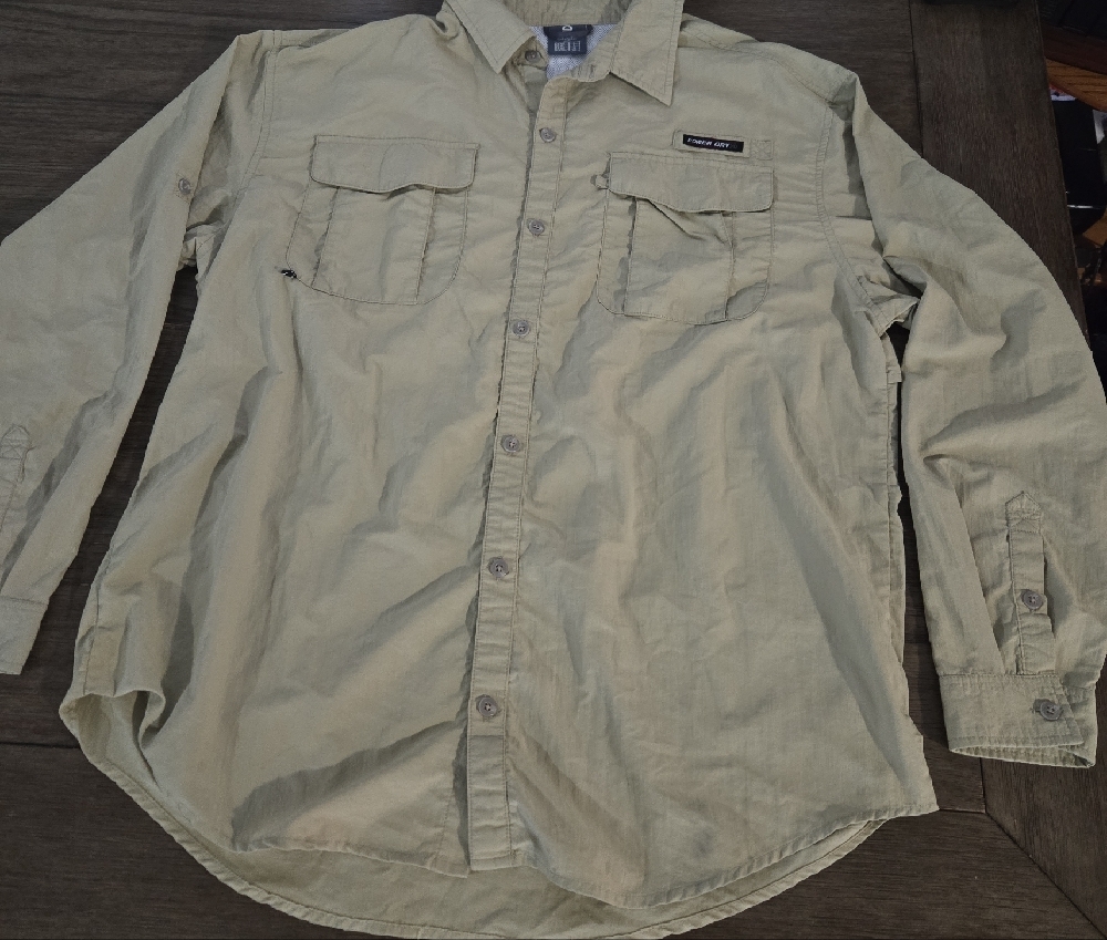 Men's Casual Button Down Shirt - Tan